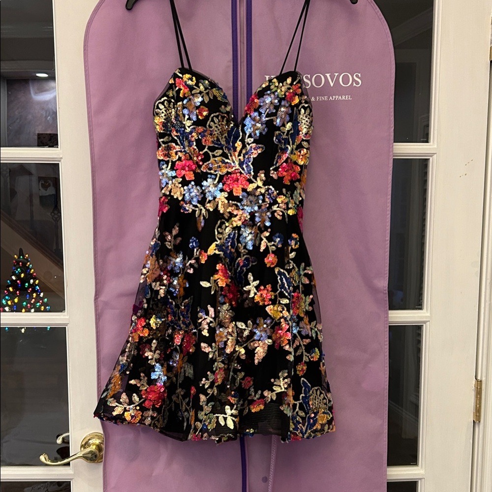 Colorful Floral Mini Dress